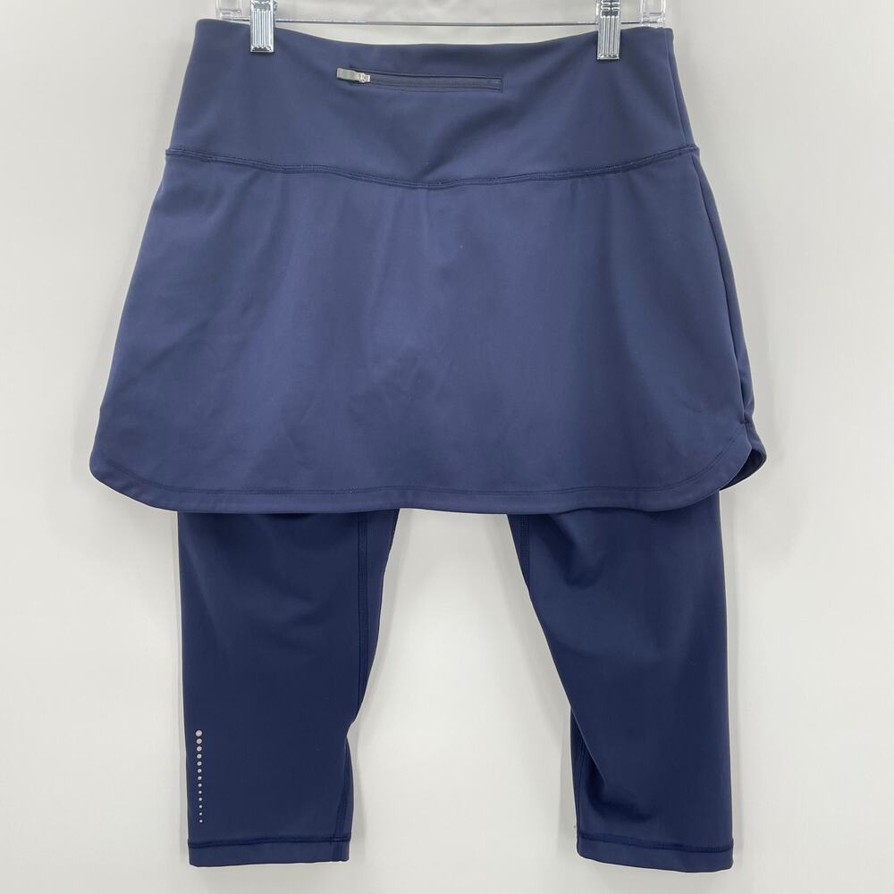 Peter Millar Women’s Performance Leggings W/Skirt Overlay, Blue, Sz. L Preppy - Picture 2 of 11